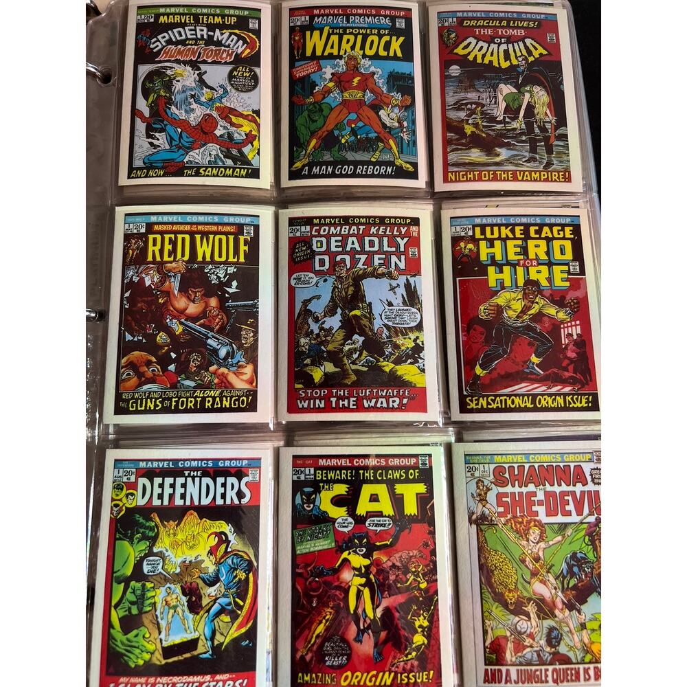 VINTAGE 1984 MARVEL “FIRST ISSUE COVERS “ Series I Card Set #1-60 Full Set -MINT